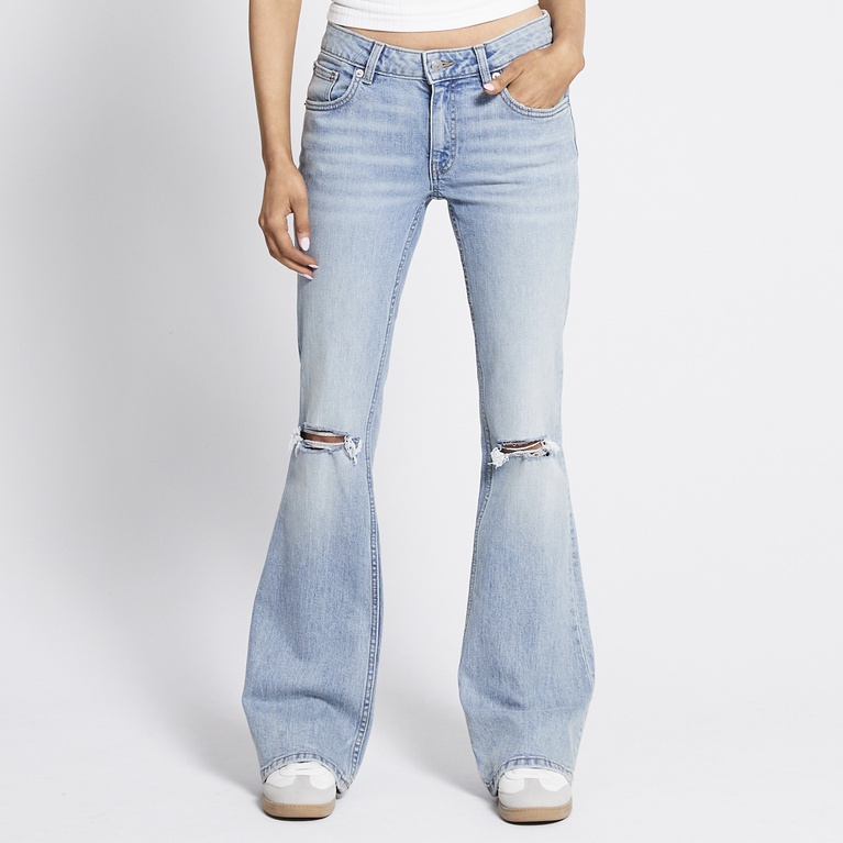 Low waist bootcut jeans "Low Boot" Light heavy worn